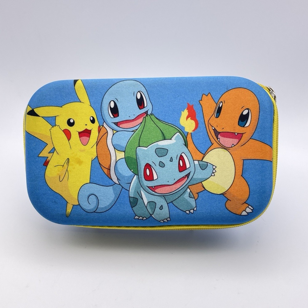 NINTENDO POKEMON MOLDED ZIPPER CARRYING CASE PENCIL PIKACHU RARE SCHOOL BOX READ